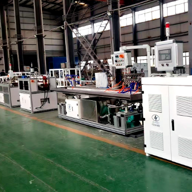 Купить Shenzhen HYPET PVC Corner Bead Trim Angle Profile Extrusion Machine PVC Corner Bead Plastic Products Making Machine Manufacturer online manufacture