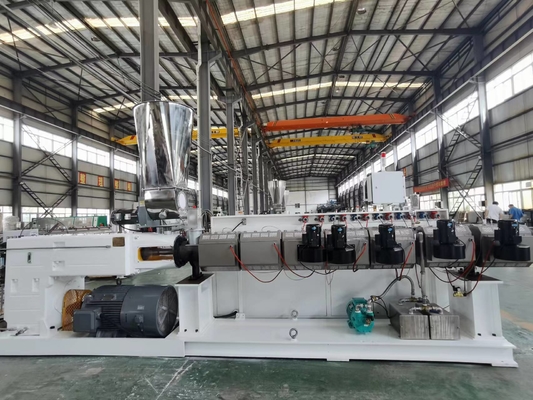 Купить Shenzhen HYPET PS75/38  95/38  125/38 High Efficient And High Speed Parallel Twin Screw Plastic Extruders online manufacture