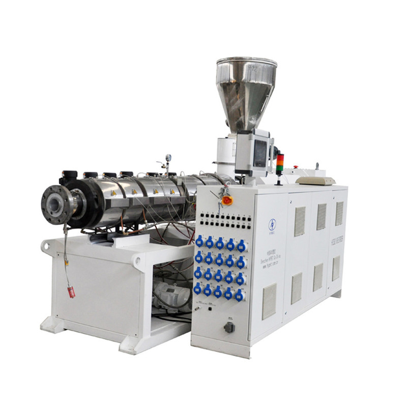 ZS95/188 110kw 1200kg/h Twin Conic Double Screw Plastic Extruder Vertical Style Gear Box Высокий крутящий момент для ПВХ