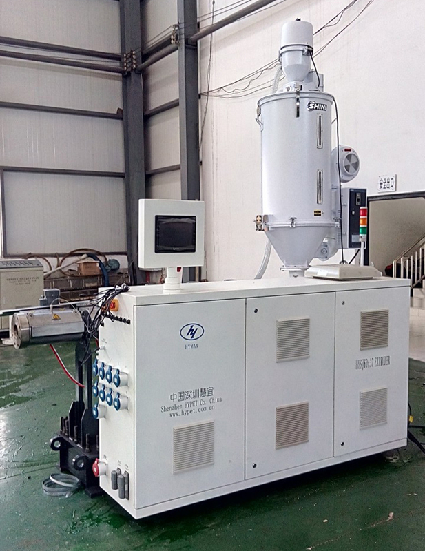 LDPE HDPE PPR ABA/ABC Композитная трубная машина HYSJ60/38 55kw Пластиковый одношрубный экструдер 5 отопительных зон