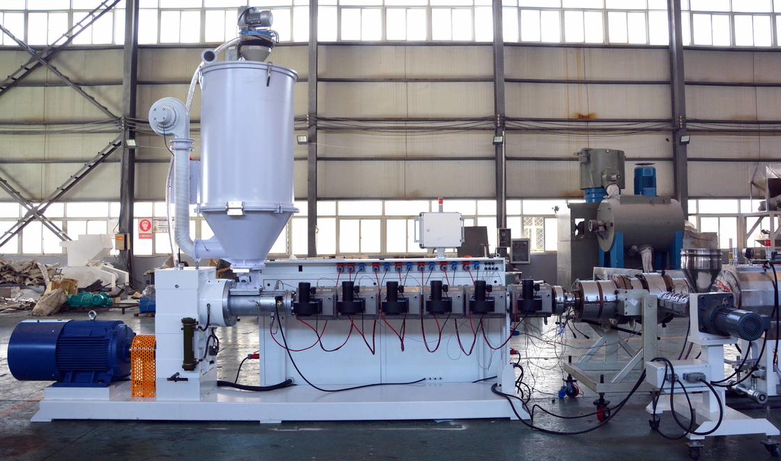 Высоко распространенный HYSJ90/38 160kw 620kg/h Одношрубная экструдер для PE PP профильного листа полые решетчатые листы