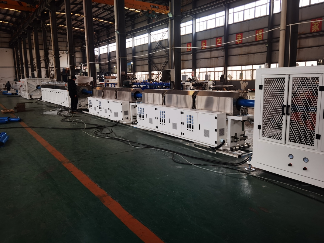 Линия производства труб из ПВХ с диаметром 250-630 мм / 315-800 мм 380V/3P/50Hz Линия экструзии труб из ПВХ с диаметром